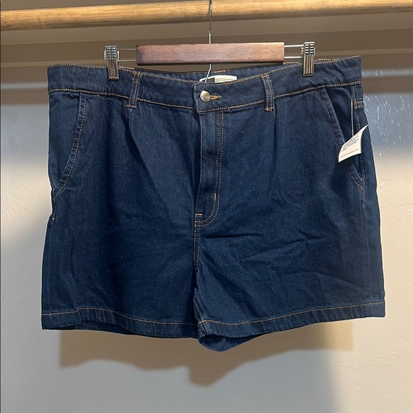 Women's Dark Blue Jean Shorts - Picture 1 of 5